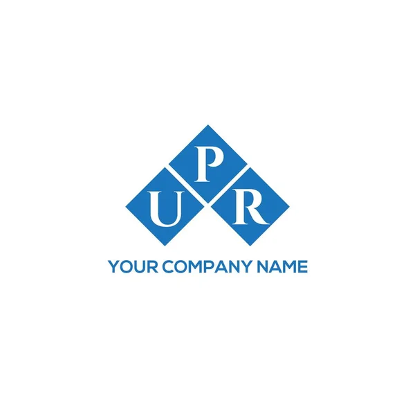 白い背景にUprの手紙のロゴデザイン Uprクリエイティブイニシャルレターロゴコンセプト Uprの手紙のデザイン白い背景にUprの手紙のロゴデザイン Uprクリエイティブイニシャルレターロゴコンセプト Uprレターデザイン — ストックベクタ