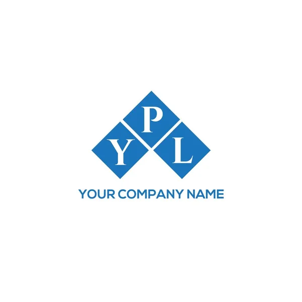 Design Logotipo Letra Ypl Fundo Branco Ypl Iniciais Criativas Conceito — Vetor de Stock