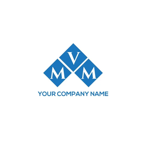 Σχεδιασμός Λογότυπου Γραμμάτων Mvm Λευκό Φόντο Mvm Δημιουργική Αρχικά Γράμμα — Διανυσματικό Αρχείο