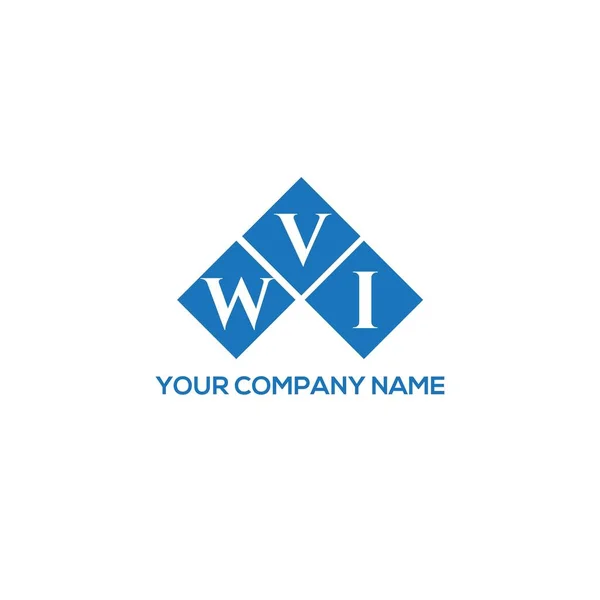 Σχεδιασμός Λογότυπου Wvi Γραμμάτων Λευκό Φόντο Σχέδιο Λογοτύπου Δημιουργικά Αρχικά — Διανυσματικό Αρχείο