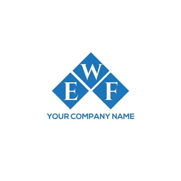 Ewf Letter Logo Design White Background Ewf Creative Initials Letter — Stock Vector