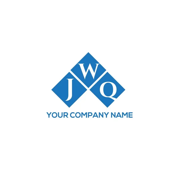 Jwq Letter Logo Design White Background Jwq Creative Initials Letter — Stock Vector