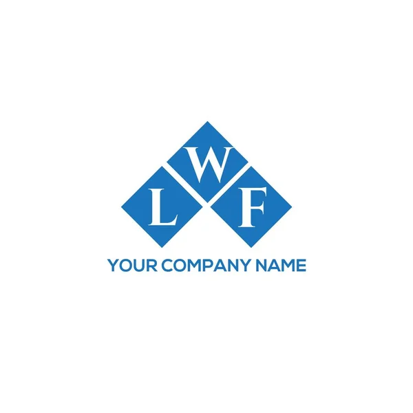 Lwf Letter Logo Design White Background Lwf Creative Initials Letter — Stock Vector