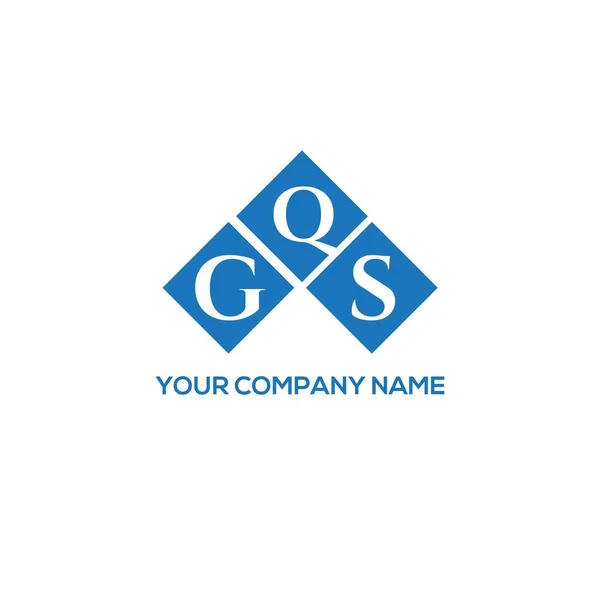 Gqs Letter Logo Design White Background Gqs Creative Initials Letter — Stock Vector