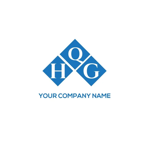 Design Logotipo Carta Hqg Fundo Branco Hqg Iniciais Criativas Conceito — Vetor de Stock