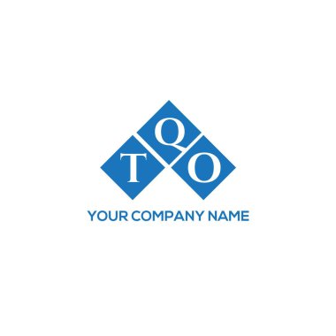 Beyaz arka planda TQO harf logosu tasarımı. İKO yaratıcı harflerin baş harfleri logo konsepti. TQO harf tasarımı.