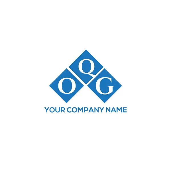 Oqg Letter Logo Design White Background Oqg Creative Initials Letter — Stock Vector