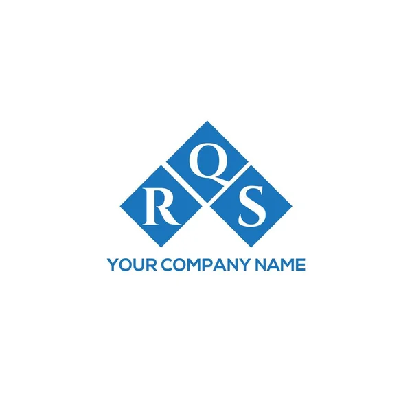 Rqs字母标识的白色背景设计 Rqs创意首字母首字母标识概念 Rqs字母的名称 Rqs字母标识的白色背景设计 Rqs创意首字母首字母标识概念 Rqs字母设计 — 图库矢量图片