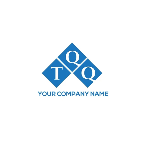 Logo Lettera Tqq Disegno Sfondo Bianco Tqq Creativo Iniziali Lettera — Vettoriale Stock