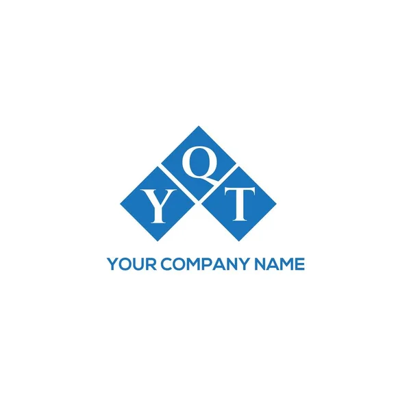 Yqt Letter Logo Ontwerp Witte Achtergrond Yqt Creatieve Initialen Letter — Stockvector