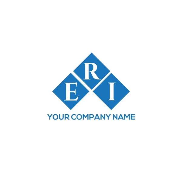 Σχεδιασμός Λογότυπου Eri Γραμμάτων Λευκό Φόντο Δημιουργικά Αρχικά Eri Έννοια — Διανυσματικό Αρχείο