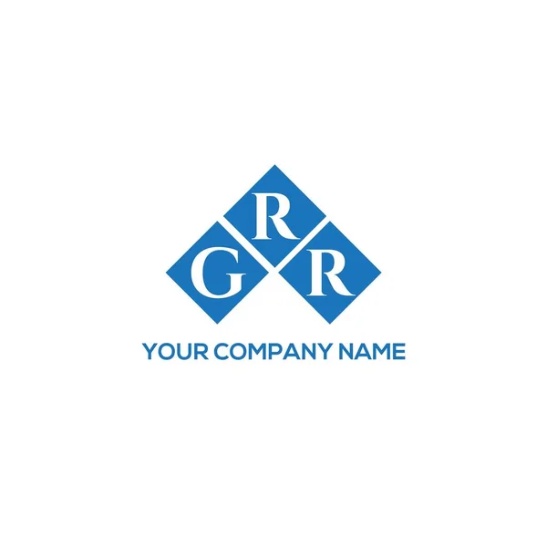 白底上的Grr字母标识设计 Grr创意的首字母首字母标识概念 Grr字母设计 — 图库矢量图片