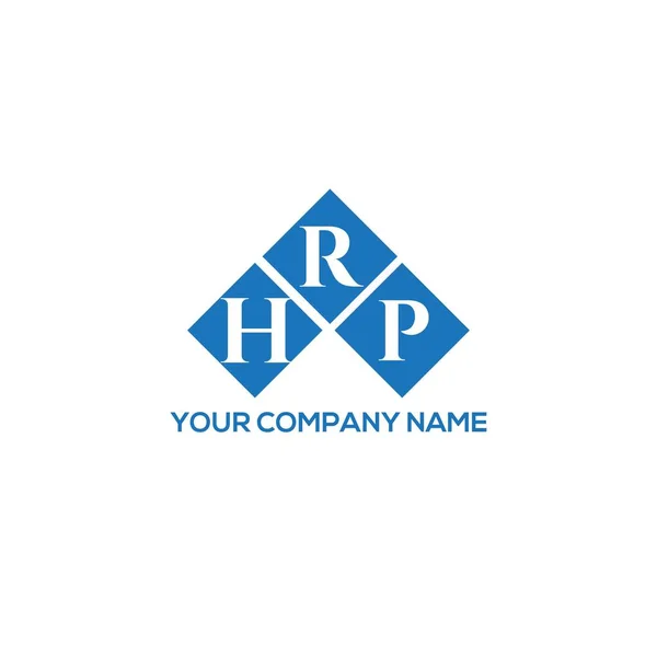 Hrp Brev Logo Design Hvid Baggrund Hrp Kreative Initialer Brev – Stock-vektor