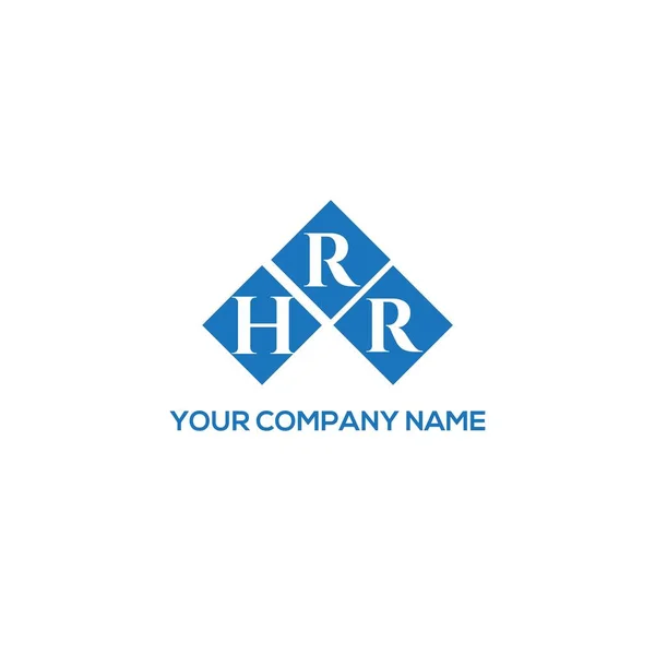 Hrr Letter Logo Design White Background Hrr Creative Initials Letter — Stock Vector