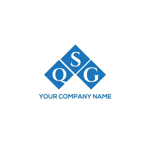 Qsg Letter Logo Design White Background Qsg Creative Initials Letter — Stock Vector