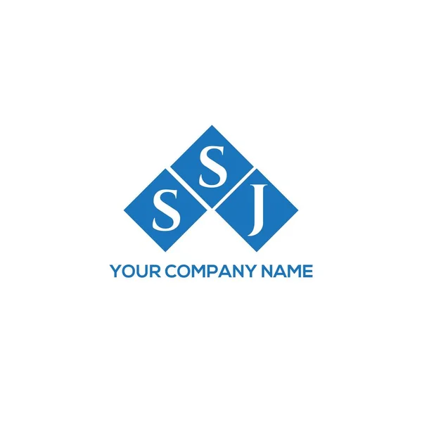 Ssj字母标识的白色背景设计 Ssj创意首字母首字母标识概念 Ssj字母设计 — 图库矢量图片