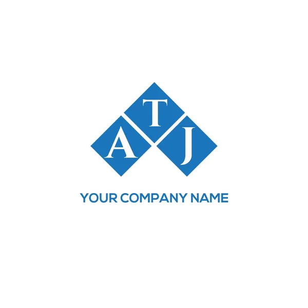 Atj Lettre Logo Design Sur Fond Blanc Atj Initiales Créatives — Image vectorielle