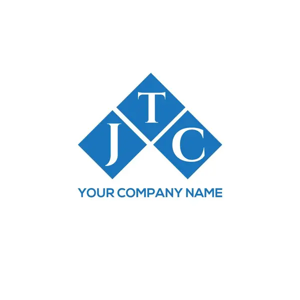 Jtc Lettre Logo Design Sur Fond Blanc Jtc Initiales Créatives — Image vectorielle