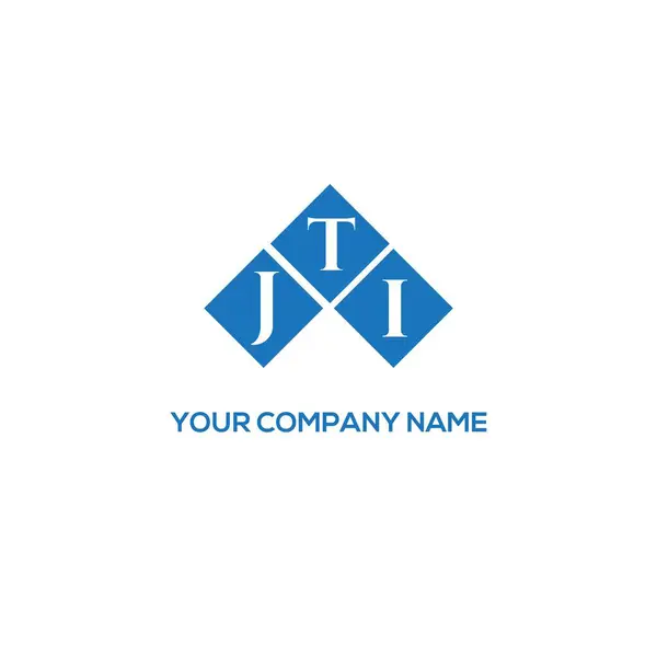 Jti Lettre Logo Design Sur Fond Blanc Jti Initiales Créatives — Image vectorielle