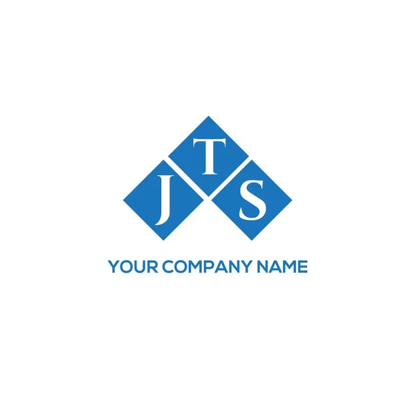 Beyaz arka planda JTS harfi logo tasarımı. JTS yaratıcı harfler logosu konsepti. JTS harf tasarımı.