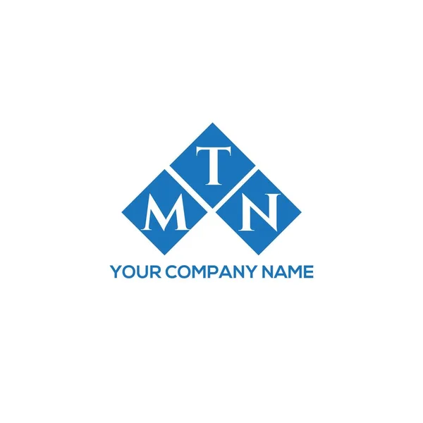 Mtn Letter Logo Design White Background Mtn Creative Initials Letter — Stock Vector