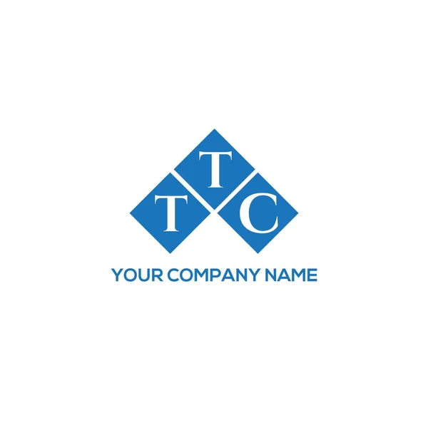 Ttc Brev Logo Design Hvid Baggrund Ttc Kreative Initialer Bogstav – Stock-vektor