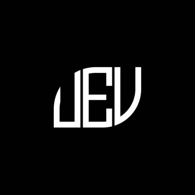 Siyah arkaplanda UEV harf logosu tasarımı. UEV yaratıcı harf logosu konsepti. UEV harf dizaynı. Siyah arkaplanda UEV harf logosu tasarımı. UEV yaratıcı harf logosu konsepti. UEV harf dizaynı. UEV harf logosu tasarımı siyah backgrou üzerine