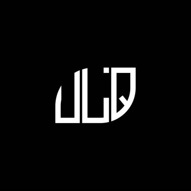 Siyah arkaplanda ULQ harf logosu tasarımı. ULQ yaratıcı harflerin baş harfleri logo kavramı. ULQ harf dizaynı.ULQ harf logo tasarımı siyah arkaplan üzerinde. ULQ yaratıcı harflerin baş harfleri logo kavramı. ULQ harf dizaynı. ULQ harfi logo dizaynı siyah backgrou üzerine