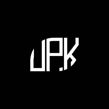 Siyah arka planda UPK harf logosu tasarımı. UPK yaratıcı harflerin baş harfleri logo kavramı. UPK harf dizaynı. UPK harf logosu tasarımı siyah arkaplan üzerinde. UPK yaratıcı harflerin baş harfleri logo kavramı. UPK harf tasarımı.