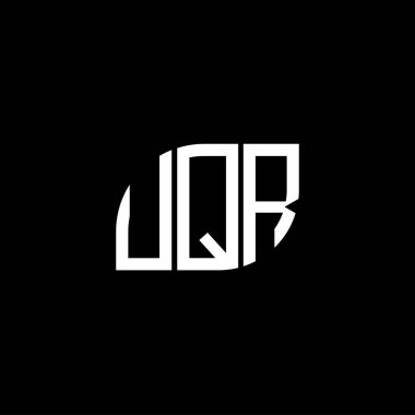 Siyah arka planda UQR harf logosu tasarımı. UQR yaratıcı harflerin baş harfleri logo kavramı. UQR harf dizaynı. UQR harfi logo tasarımı siyah arkaplan üzerine. UQR yaratıcı harflerin baş harfleri logo kavramı. UQR harf tasarımı. UQR harfi logo tasarımı siyah backgrou üzerine