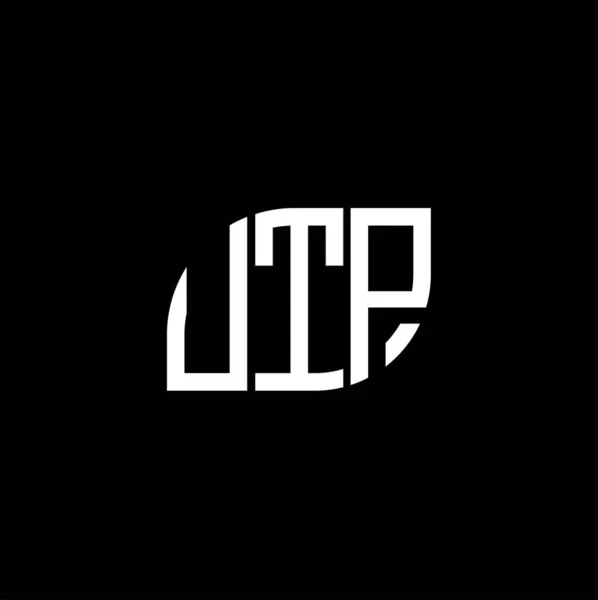 Utp Písmeno Logo Design Černém Pozadí Utp Kreativní Iniciály Koncept — Stockový vektor