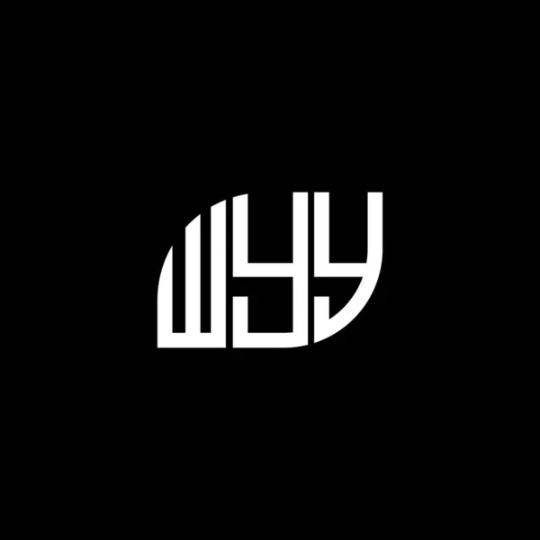 Projekt Logo Litery Wyy Czarnym Tle Inicjały Twórcze Śdm Koncepcja — Wektor stockowy