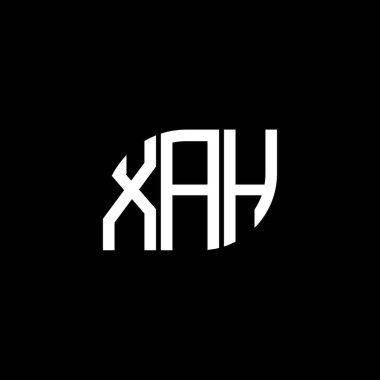 Siyah arka planda XAH harfi logo tasarımı. XAH yaratıcı harf logosu konsepti. XAH harf dizaynı. XAH harf logosu tasarımı siyah arkaplanda. XAH yaratıcı harf logosu konsepti. XAH harf tasarımı. XAH harfi logo tasarımı. Siyah arkgrou üzerine.