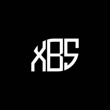 Siyah arka planda XBS harf logosu tasarımı. XBS yaratıcı harf logosu konsepti. XBS harf tasarımı.