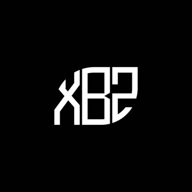 Siyah arkaplanda XBZ harf logosu tasarımı. XBZ yaratıcı harf logosu konsepti. XBZ harf tasarımı.