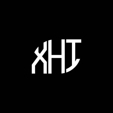 Siyah arka planda XHI harf logosu tasarımı. XHI yaratıcı harflerin baş harfleri logo kavramı. XHI harf dizaynı. XHI harf logosu tasarımı siyah arkaplanda. XHI yaratıcı harflerin baş harfleri logo kavramı. XHI harf dizaynı. XHI harf logosu tasarımı.