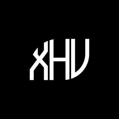Siyah arkaplanda XHV harf logosu tasarımı. XHV yaratıcı harf logosu konsepti. XHV harf dizaynı. XHV harf logosu tasarımı siyah arkaplanda. XHV yaratıcı harf logosu konsepti. XHV harf dizaynı. XHV harf logosu dizaynı Black Backgrou üzerine