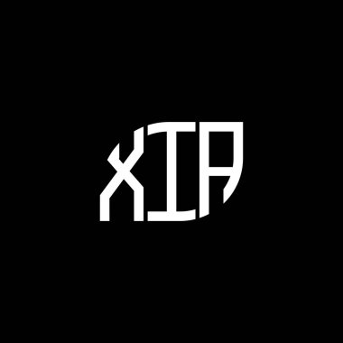 Siyah arka planda XIA harf logosu tasarımı. XIA yaratıcı harf logosu konsepti. XIA harf tasarımı. XIA harfi logo tasarımı. Siyah arkaplanda. XIA yaratıcı harf logosu konsepti. XIA harf dizaynı. XIA harf logosu tasarımı.