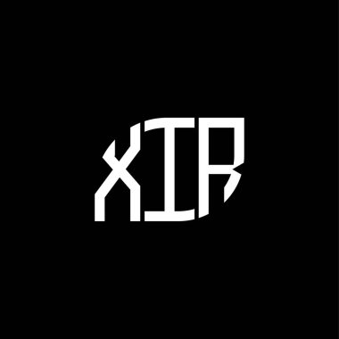 Siyah arka planda XIR harf logosu tasarımı. XIR yaratıcı harf logosu konsepti. XIR harf dizaynı. XIR harf logosu tasarımı siyah arkaplanda. XIR yaratıcı harf logosu konsepti. XIR harf dizaynı. XIR harf logosu dizaynı siyah sırt Grou üzerine