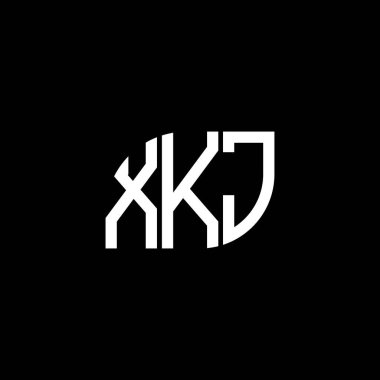 Siyah arkaplanda XKJ harf logosu tasarımı. XKJ yaratıcı harflerin baş harfleri logo kavramı. XKJ harf dizaynı. XKJ harf logosu dizaynı siyah arkaplan üzerine. XKJ yaratıcı harflerin baş harfleri logo kavramı. XKJ harf dizaynı. XKJ harf logosu dizaynı Black Backgrou üzerine