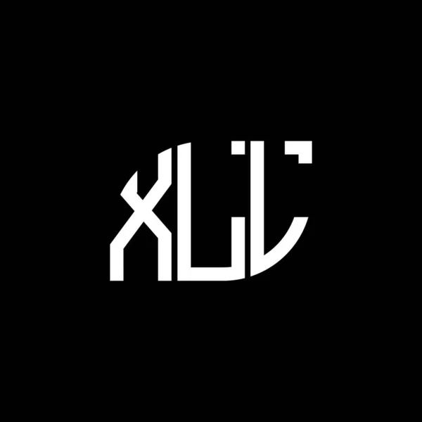 Xll Letter Logo Design Black Background Xll Creative Initials Letter — Stock Vector