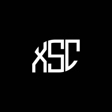 Siyah arka planda XSC harf logosu tasarımı. XSC yaratıcı harf logosu konsepti. XSC harf dizaynı. XSC harf logosu dizaynı siyah arkaplanda. XSC yaratıcı harf logosu konsepti. XSC harf dizaynı. XSC harf logosu dizaynı siyah backgrou üzerine