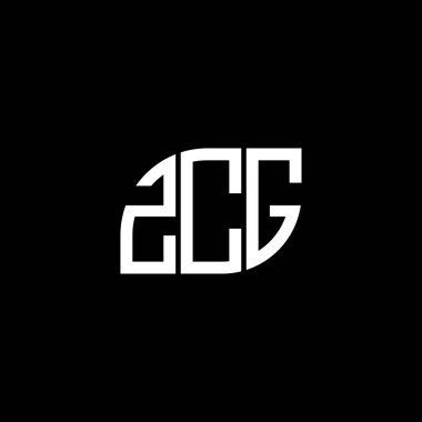 Siyah arkaplanda ZCG harf logosu tasarımı. ZCG yaratıcı harflerin baş harfleri logo kavramı. ZCG harf tasarımı.