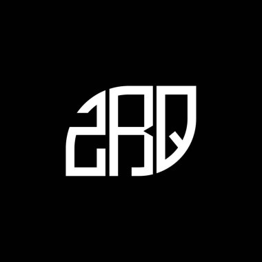Siyah arka planda ZRQ harfi logo tasarımı. ZRQ yaratıcı harflerin baş harfleri logo kavramı. ZRQ harf tasarımı.