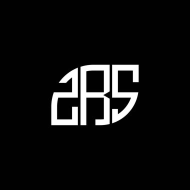 Siyah arkaplan üzerine ZRS harfi logo tasarımı. ZRS yaratıcı harflerin baş harfleri logo kavramı. ZRS harf tasarımı.