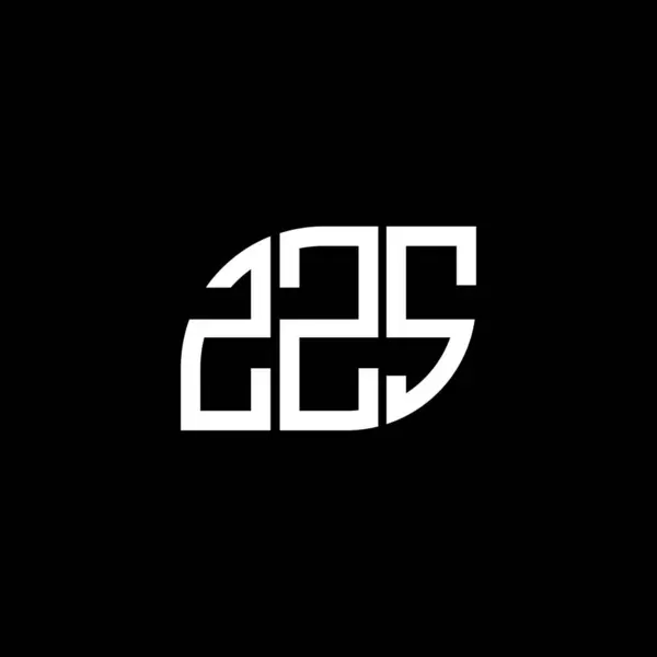 Σχεδιασμός Λογότυπου Γραμμάτων Zzs Μαύρο Φόντο Έννοια Λογοτύπου Δημιουργικά Αρχικά — Διανυσματικό Αρχείο