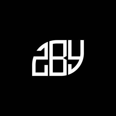 Siyah arka planda ZBY harfi logo tasarımı. ZBY yaratıcı harflerin baş harfleri logo kavramı. ZBY harf tasarımı.