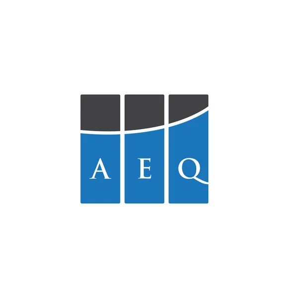 Logo Lettera Aeq Sfondo Nero Aeq Creativo Iniziali Lettera Logo — Vettoriale Stock