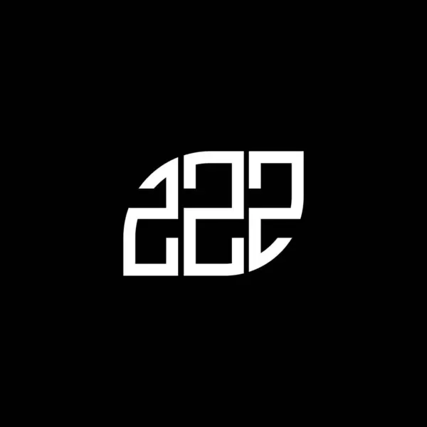 Zzz Lettre Logo Design Sur Fond Noir Zzz Initiales Créatives — Image vectorielle