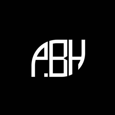 Siyah arkaplan üzerine PBH mektup logosu tasarımı. PBH yaratıcı harflerin baş harfleri logo kavramı. PBH vektör tasarımı.